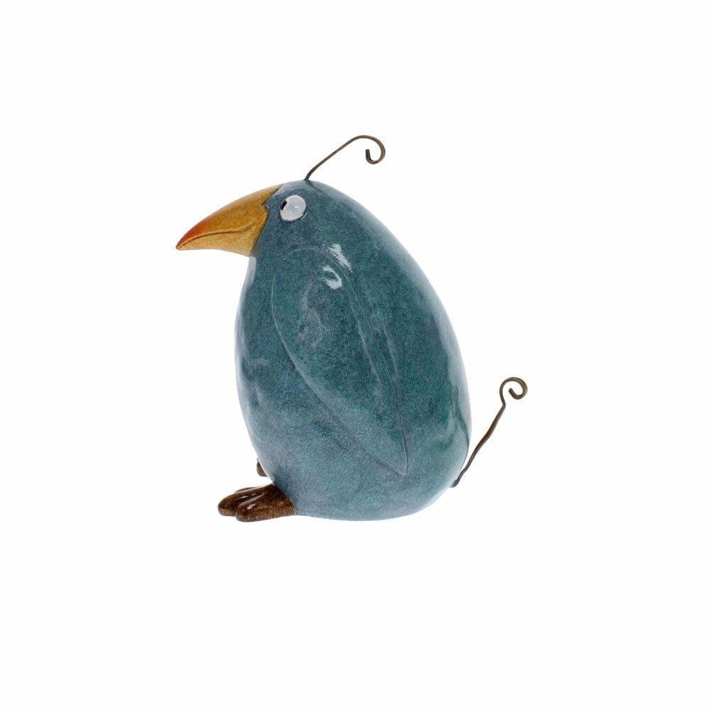 Crazy Looking Pottery Birds Crazy Blue Bird,Crazy Yellow Bird,Crazy Green Bird