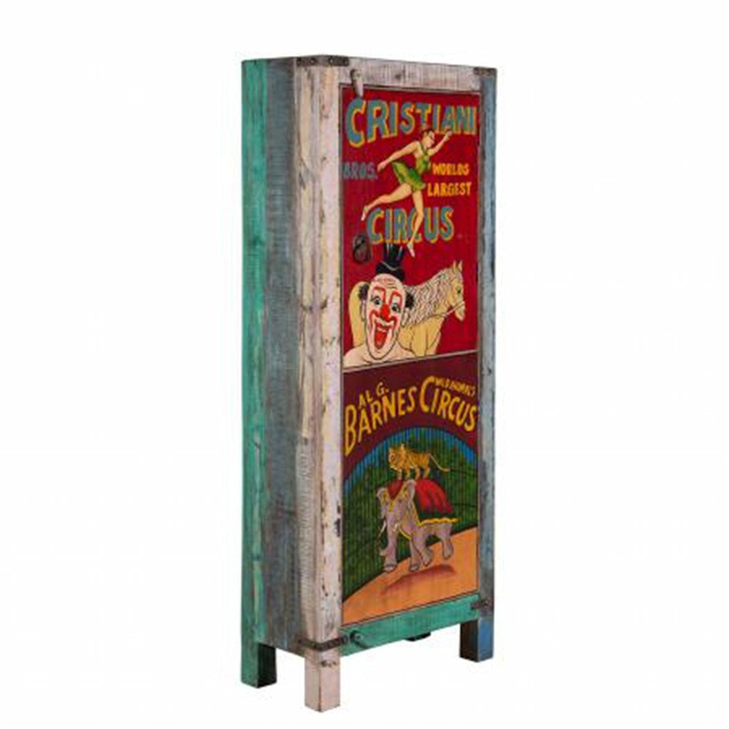 Hand Painted Narrow Cupboard