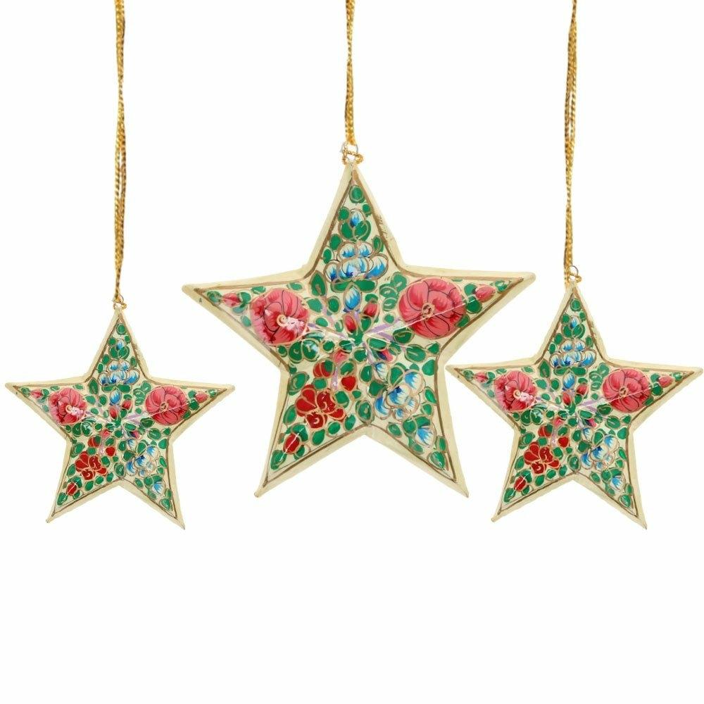 Assorted Hand Painted Star Decorations