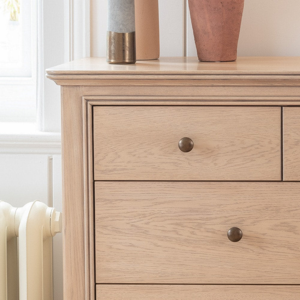 Paris 3 Over 4 Wide Chest of Drawers