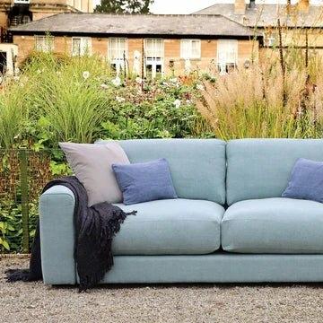 Shuffle Sofa, Large Corner Group Jacobean Flower Aqua (Group 4),Boho Denim (Group 4),Mushroom Linen (Group 4),Pigeon Linen (Group 4),Blueberry Linen (Group 4),Blush Linen (Group 4),Jacobean Flower Champagne (Group 4)