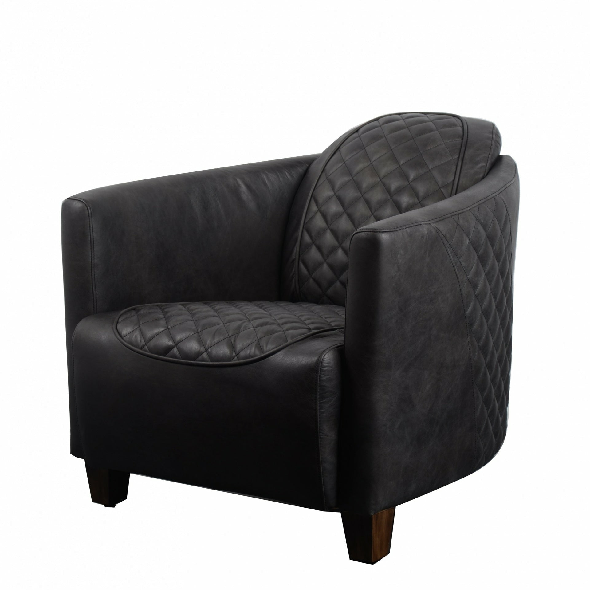 Triumph Chair, Grey Leather