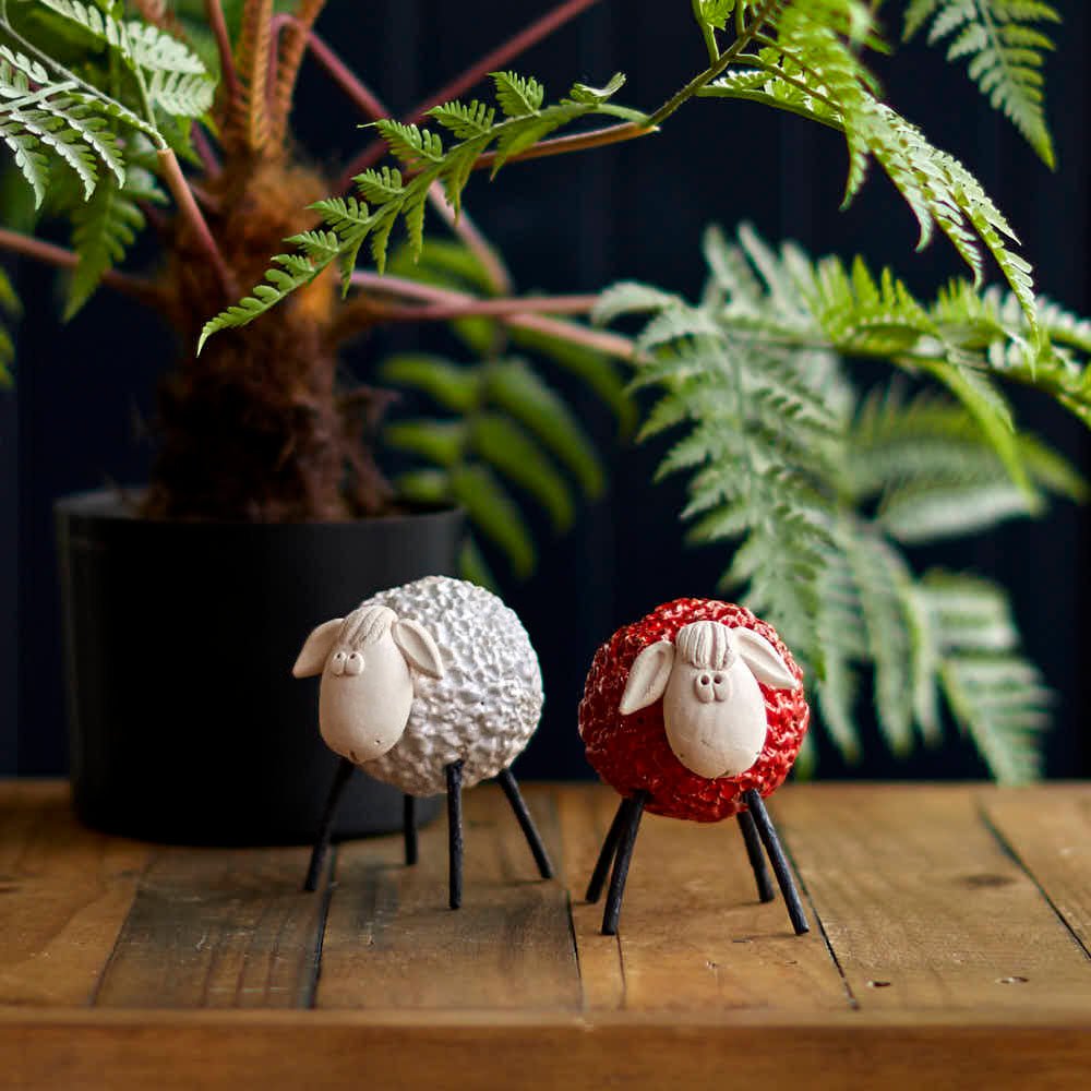 Characterful Gifts: Greyhound Bookends, Ceramic Sheep and Wooden Robins