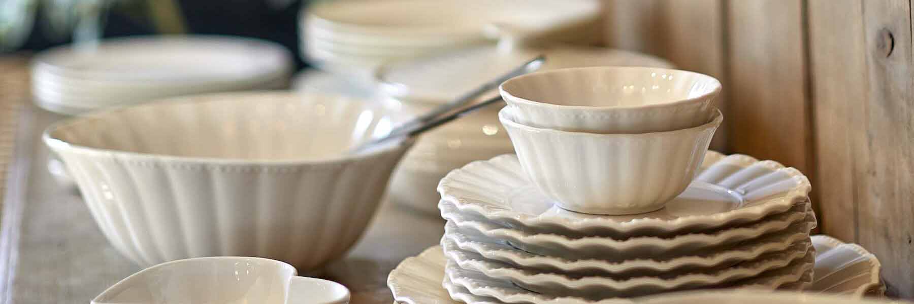 Flax and Cornflower Tableware - Angela Reed