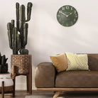 12" Arabic Mantel Clock, Lichen