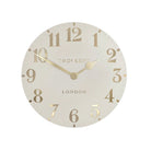 12" Arabic Mantel Clock, Oatmeal