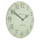 12" Arabic Wall Clock, Pearl Green