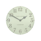 12" Arabic Wall Clock, Pearl Green