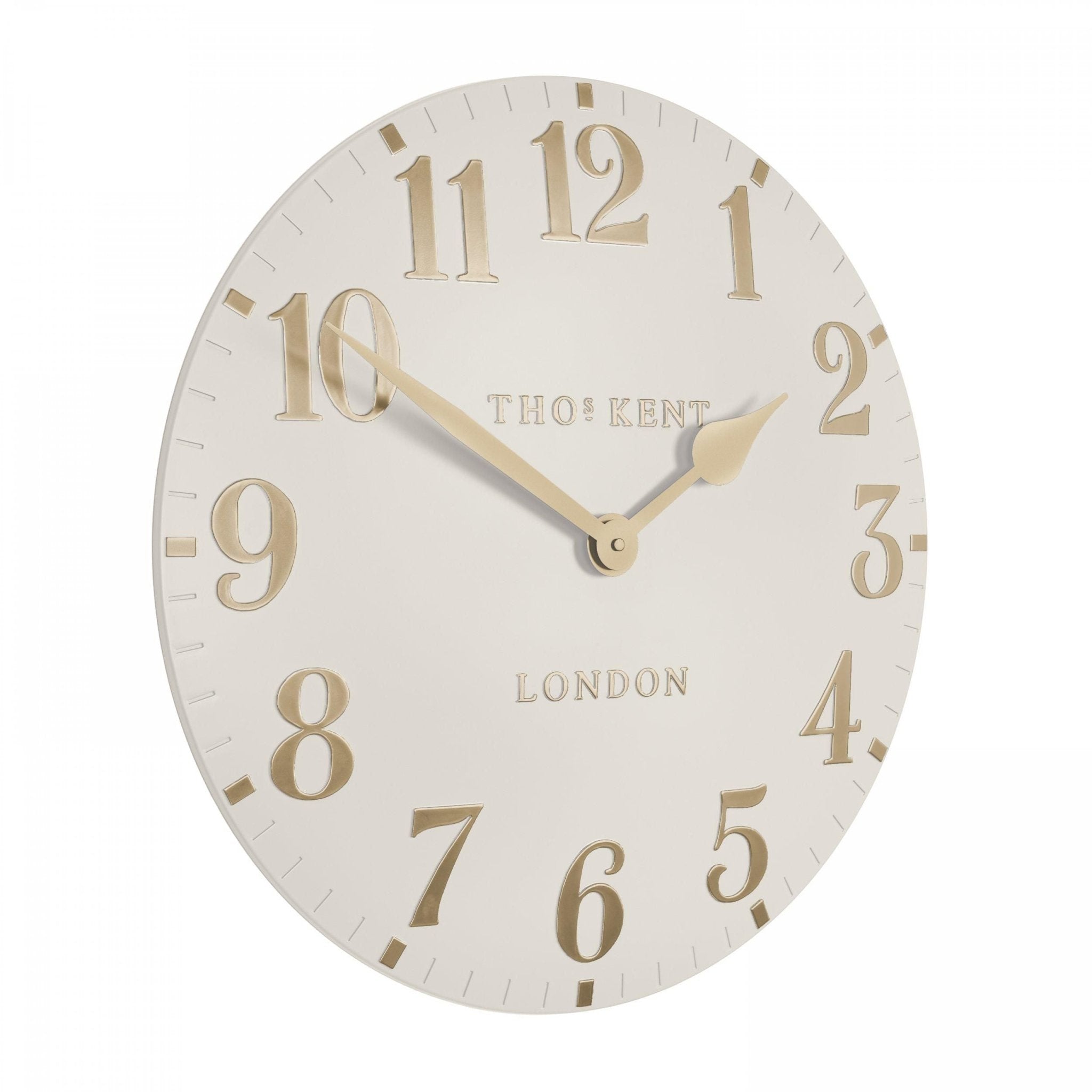 20" Arabic Mantel Clock, Oatmeal