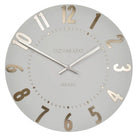 20" Mulberry Wall Clock, Silver Cloud