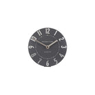 6" Mulberry Mantel Clock, Graphite Silver