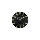 6" Mulberry Mantel Clock, Noir
