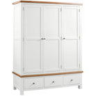 Dorset Triple 3 Drawer Wardrobe White,Ivory,Moon Grey