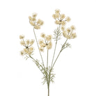 Artificial Queen Anne's Lace spray showing multiple branching stems and cream flower heads against white background