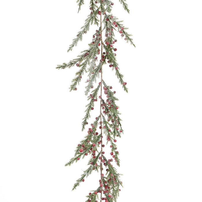 Frosted Cypress Berry Garland