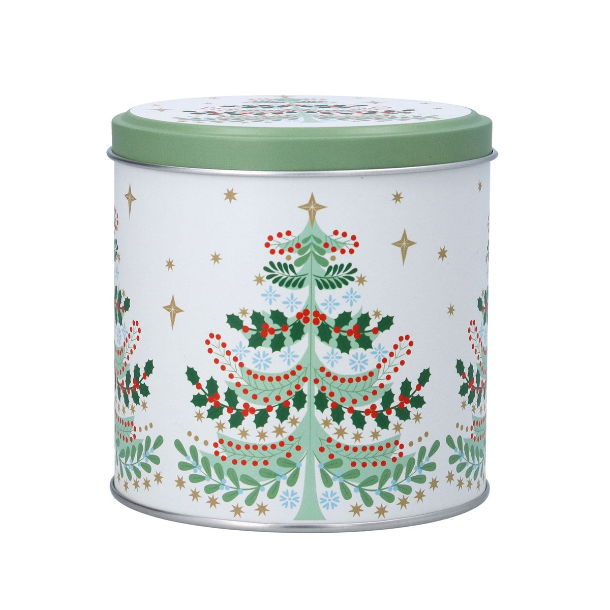 Alpine Tree Treat Tin - Angela Reed - Christmas Decorations