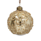 Antique Gold and Beaded Trellis Bauble - Angela Reed - Christmas Decorations