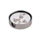 Antique Gold Set Of 4 Blossom Coasters