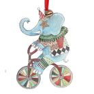 Assorted Christmas Circus Animals Tin Decoration, Elephant/Unicorn/Flamingo - Angela Reed - Christmas Decorations
