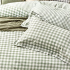 Barton Check Reversible Duvet Cover Set, Forest Superking(6'),Kingsize(5'),Single(3'),Double(4'6")