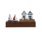 Beach Huts and Bay Scene