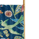 Blue Floral, Exotic Bird Kantha Throw, 150 x 230cm