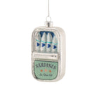 Blue Sardine Tin Shaped Bauble - Angela Reed - Christmas Decorations