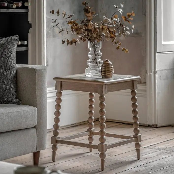 Bobbin Lamp Table