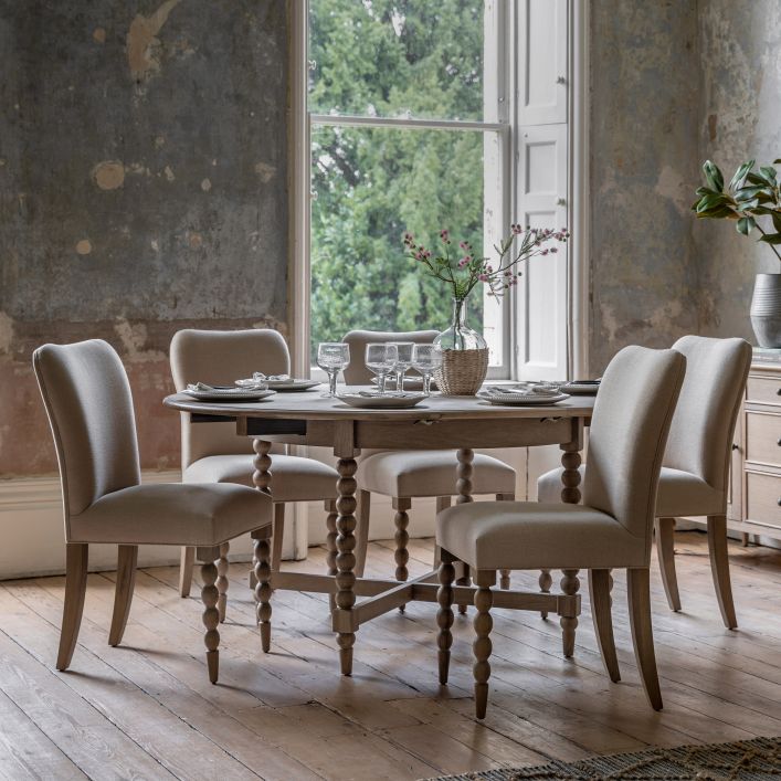 Bobbin Round Dining Table