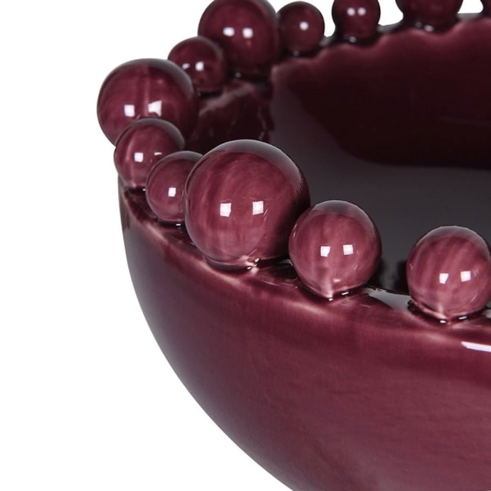 Bobble Bowl, Burgandy - Angela Reed -