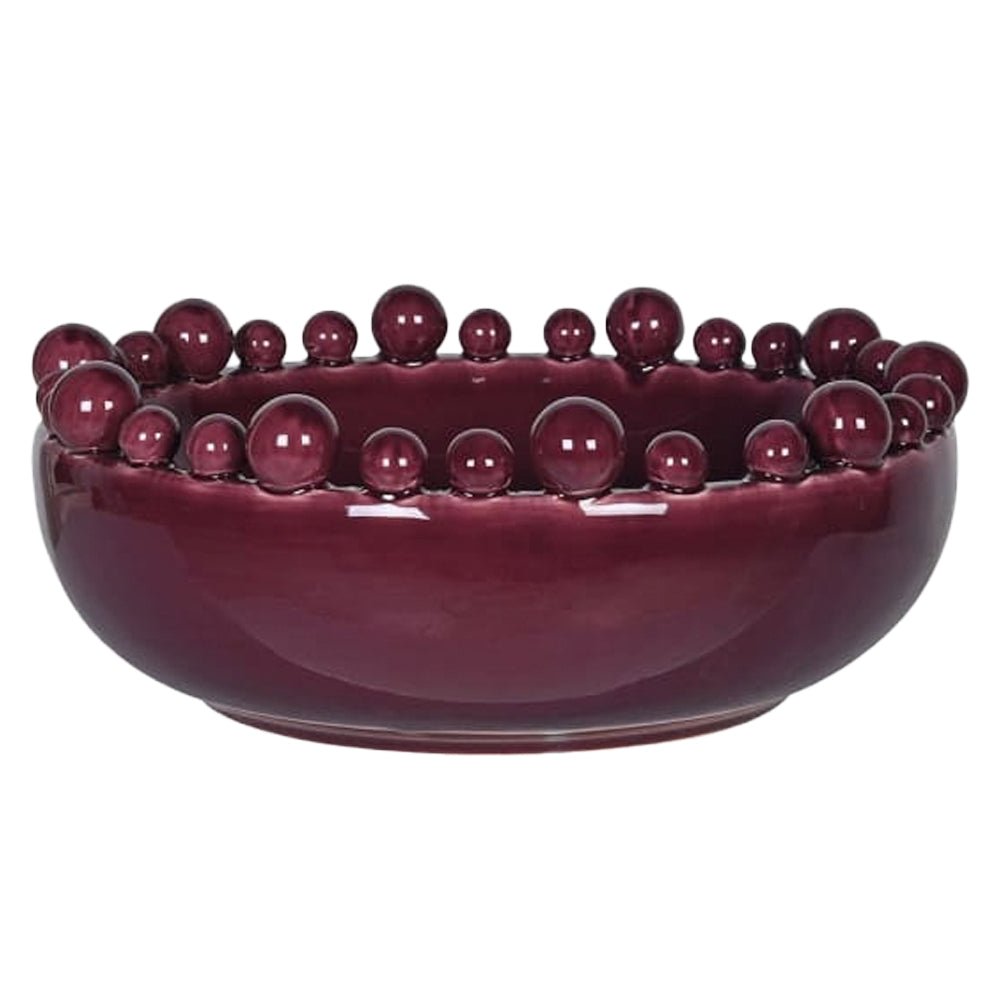 Bobble Bowl, Burgandy - Angela Reed -
