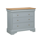 Bordeaux 3 Drawer Chest Grey Paint