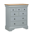 Bordeaux 4+3 Wide Chest Grey Paint