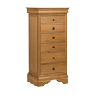 Bordeaux 6 Drawer Tall Chest Oak