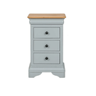 Bordeaux Bedside Chest Oak,Grey Paint