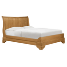 Bordeaux Oak Sleigh Bedstead 4'6" Double,5' Kingsize,6' Super King