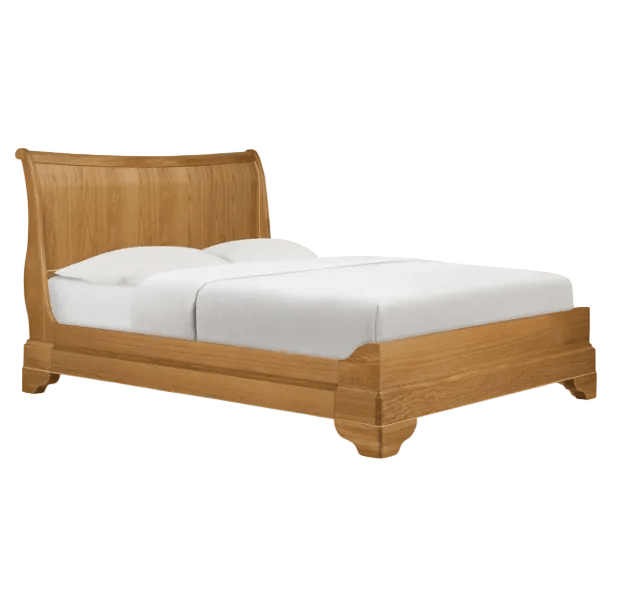 Bordeaux Oak Sleigh Bedstead 4'6" Double,5' Kingsize,6' Super King