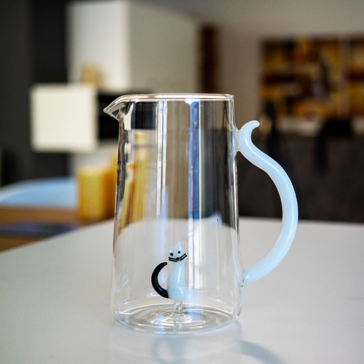 Borosilicate Cat Glass Carafe