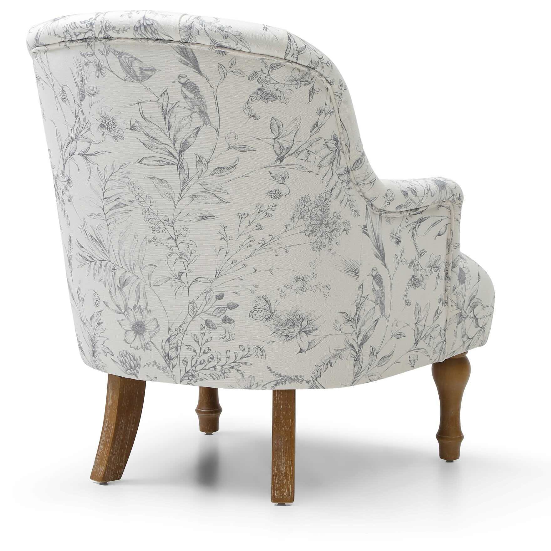 Brooke Chair Antheia Charcoal Linen,Antheia Cream Linen,Meadow Print Natural