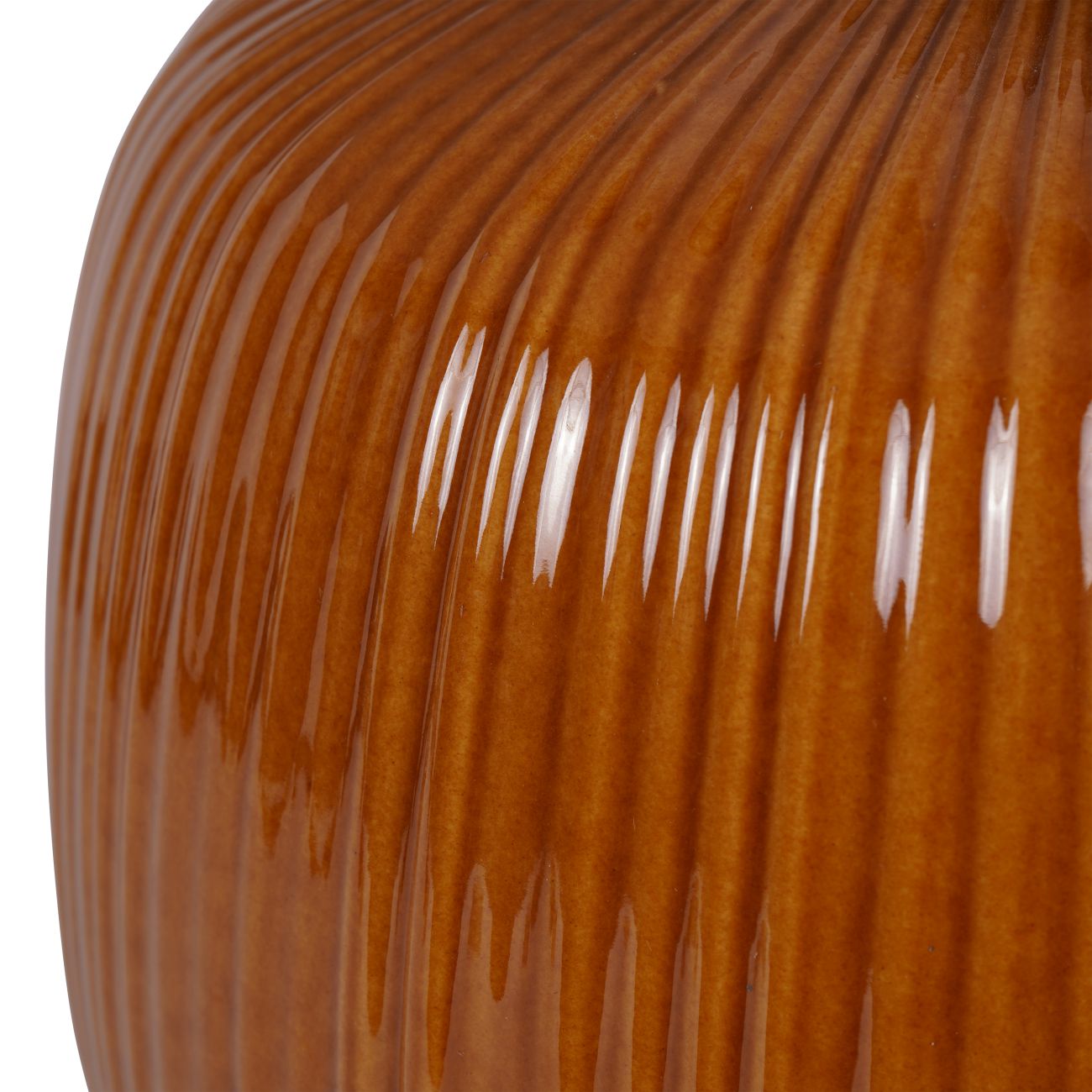 Bruno Ceramic Table Lamp, Burnt Ochre