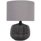 Bruno Ceramic Table Lamp Charcoal with Shade