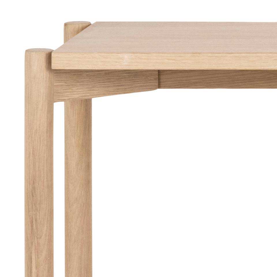 Brussels Bookcase, Low Limed Oak,Oiled Oak