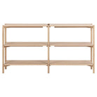 Brussels Bookcase, Low Limed Oak,Oiled Oak