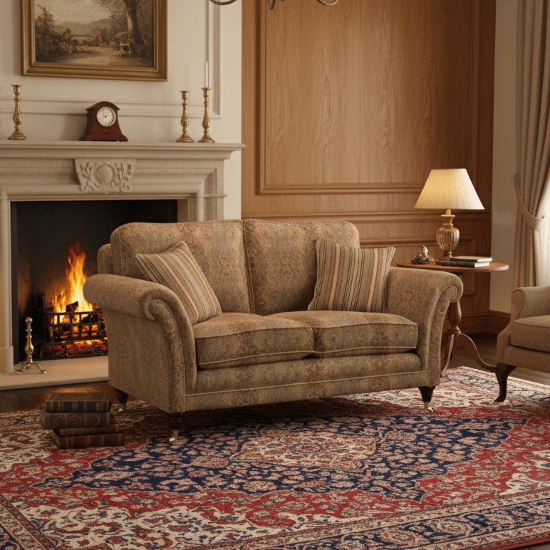 Burghley 2 Seat Sofa by Parker Knoll Marni Aloe (A) / Marni Aloe (A),Marni Aloe (A) / Baslow Plain Gold (A),Marni Aloe (A) / Baslow Plain Mulberry (A),Marni Aloe (A) / Contour Forest (B),Marni Aloe (A) / Contour Pacific (B),Marni Aloe (A) / Contour Sunset (B),Marni Aloe (A) / Gala Plain Dove Grey (B),Marni Aloe (A) / Baslow Medallion Gold (B),Marni Aloe (A) / Baslow Stripe Gold (B),Marni Aloe (A) / Baslow Medallion Mulberry (B),Baslow Plain Gold (A) / Marni Aloe (A),Baslow Plain Gold (A) / Baslow Plain Gold