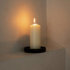 Candle Plate, Charcoal, Small