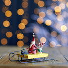 Candy Cane Santa on Sledge