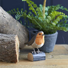 Carved Wooden Robin
