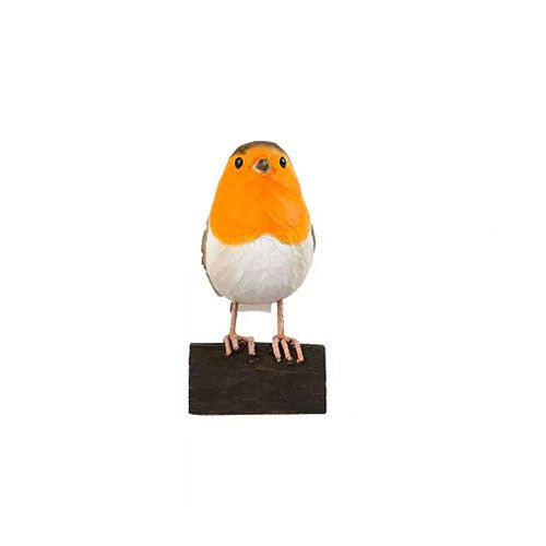 Carved Wooden Robin