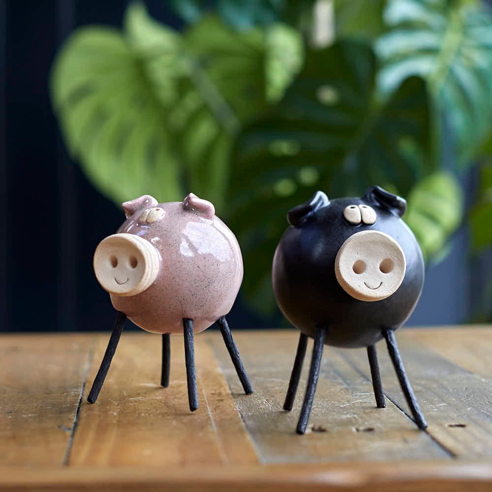 Ceramic Pink Pig