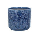 Ceramic Plant Pot, Navy Trailing Blooms Small